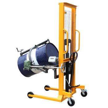 China Multi Functional CE Oil Drum Truck 350kg Pallet Oil Drum Stacker Hydraulic Oil Drum Stacker for sale