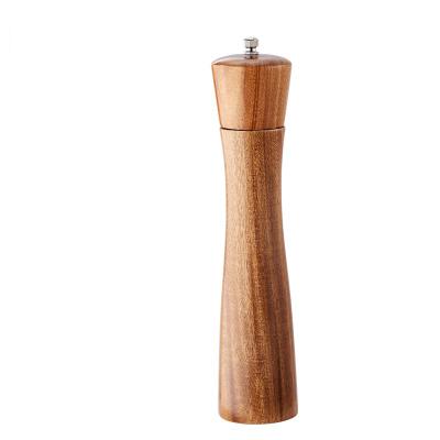 China Viable custom design factory sale wholesale natural acacia wood household pepper grinder for sale