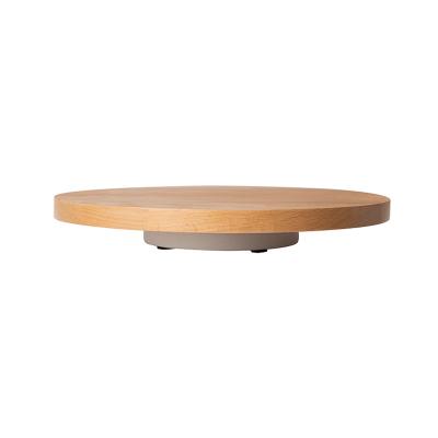 China Hot Selling Disposable Amazon Beech Wood Round Cake Tray For Party for sale