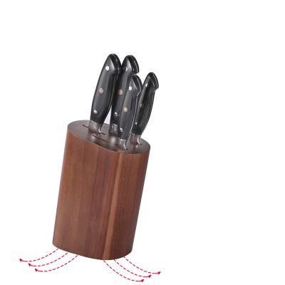 China Disposable Premium Multi-Size Knife Storage Rack Acacia Wood Material New Design Quality Knife Block for sale