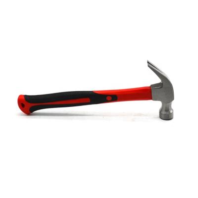 China Hammer 8oz 12oz 16oz 20oz 24oz Nail Hammer TPR Straight Soft Grip Plastic Coated Claw Handle for sale