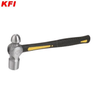 China High Quality Carbon Steel Head Fiberglass Handle Ball Pein Hammer From Machinist Hammer China Factory Supplier for sale