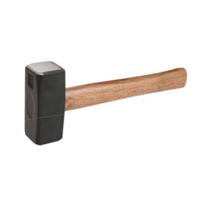 China Stoning Hammer 1000g-5000g 45 Carbon Steel German Printing Heavy Duty Hammer Stinging Hammer With Hickory Wood Handle for sale