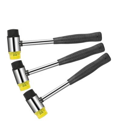 China Mallet Hammer Multifunctional Non Slip Double Face Soft Rubber Hammer 20mm Removable 25mm 30mm 35mm 40mm for sale