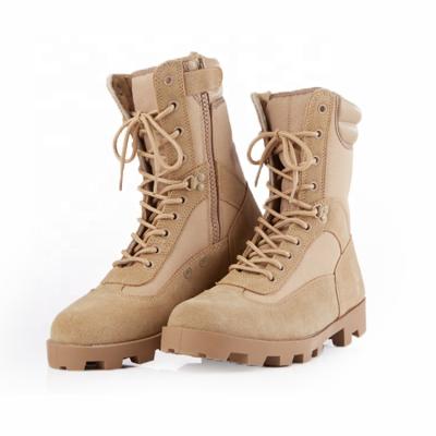 China US Army Safety Military Khaki Color Combat Tactical Boots With Air Hole Desert Combat Military Men's Boots Te koop