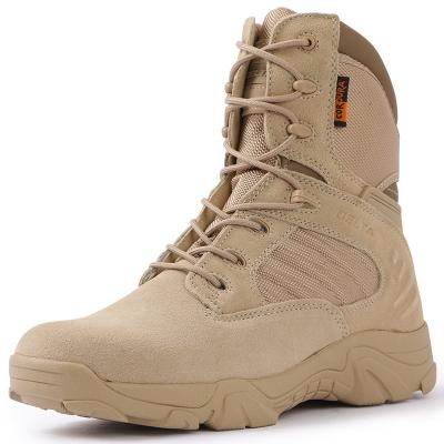 China Outdoor Sports High Top Camouflage Military Men's Combat Boots Heightening Shoes Tactical Military Desert Boots Te koop