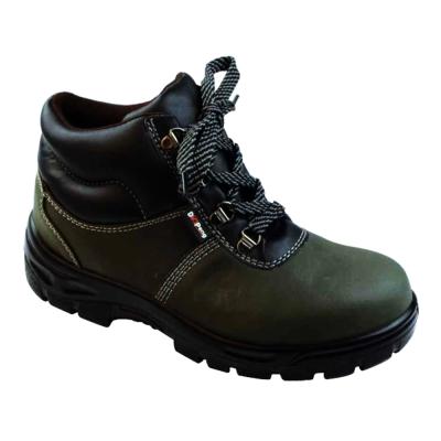 China Steel Toe Qatar Dark Green Nubuck Work Safety Shoes Electric Shock Proof Leather Safety Shoes en venta