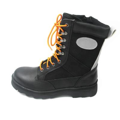 Κίνα Army Patrol Police Police Side Zipper Rescue Rescue Compound Toe Zipper Leather Boots With Reflective Strap προς πώληση