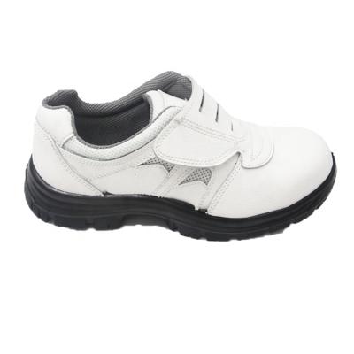 China Steel Toe Cap (Wholesale 15KN White Buffalo Leather With Mesh Fabric Breathable Safety Shoes In Korea for sale