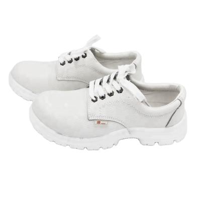 China Steel Toe Cap (200J Heavy Duty) Lace Up Flat Ankle Safety Nurse Static Free White Work Shoes With Compound Toe for sale