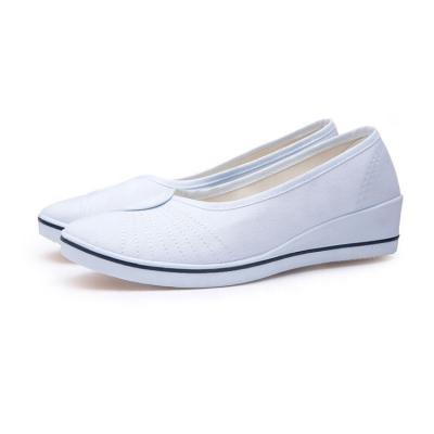 China Hot Selling White Canvas Oxford Outsole Slip Resistant Women Gender Resistant Ladies Doctor Nursing Shoes for sale