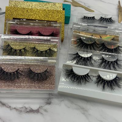 China Wholesale-Lite Real 25mm Mink Lashes Natural Mink Lashes 3d Mink Eyelashes for sale