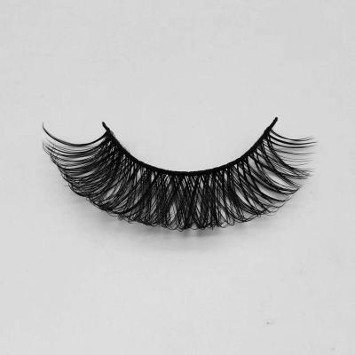 China New Lite Design False Eyelashes Eco-friendly 3d Silk 15mm Synthetic Fiber Fluffy Lashes for sale