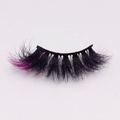 China Lite 25mm Siberian Mink Lashes Private Label 3d Mink Eyelashes Colorful Lash Book Eyelashes for sale