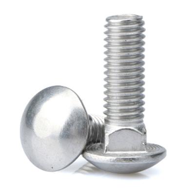 China Hardened Stainless Steel m5 m8 m20 15mm 30mm Carriage Bolt Round Head Square Neck Bolt for sale