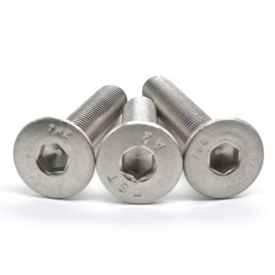 China 304 Stainless Steel Hex Socket M6 DIN 7991 Countersunk Flat Bolt for sale