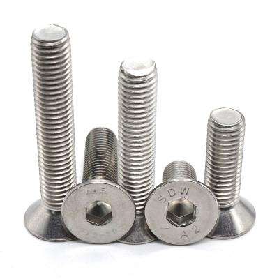 China 304 Stainless Steel Countersunk Flat Head Hexagon Bolt Din 7991 for sale