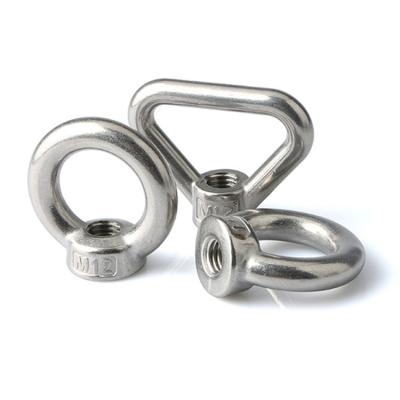 China Heavy Industry DIN582 Forged Stainless Steel 304 SS316 Lifing Galvanized Oval Eye Nut for sale