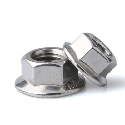 China DIN6923 stainless steel stainless steel castellated hex flange nut for sale