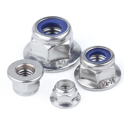 China DIN6926 Heavy Industry Stainless Steel Hex Flange Wheel Nut Insert Lock Nut for sale