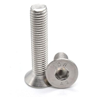 China Socket Head Stainless Steel Pan Flat Countersunk Screws m8*1.5 for sale