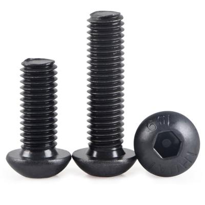 China Stainless Steel Stainless Steel Socket Knob Main Cap Screw With ISO7380 Black for sale