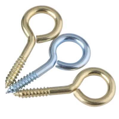 China Round Stainless Steel Eye Screw Hook Woodscrew Cup Hook With Different Sizes for sale