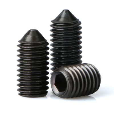 China China Supplier Stainless Steel Hex Socket Set Screw With Cone Point Worm Screw for sale