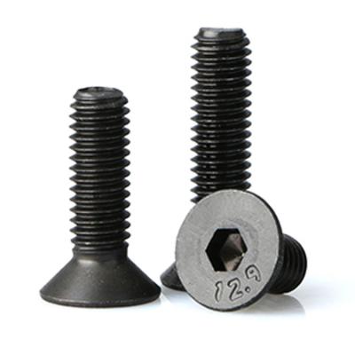 China Flat 10.9 Grade Hexagon High Strength Socket Countersunk Head Screws DIN7991 for sale