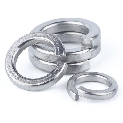 China SUS304 DIN127 high quality stainless steel 304 316 double lock spring washer machine coil spring gasket for sale