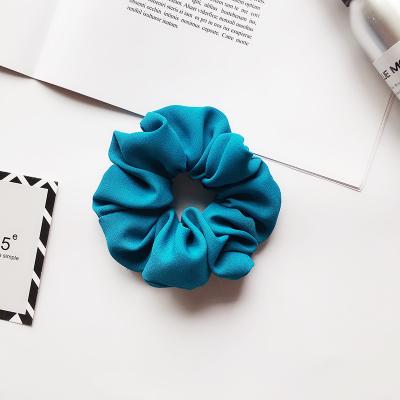 China Durable Hair Scrunchies Wholesales Shapes Custom Large Sleek Elastic Bands Scrunchy Fabric Ponytail Holder Hair Scrunchies for sale