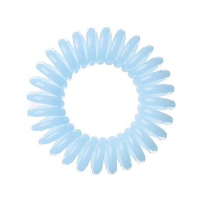 China 70 Colors PVC Durable Traceless Custom Box With 4cm 3.5cm 69 Colors Spirals Clear Elastic Black Scrunchies Coils Hair Ties Bands for sale