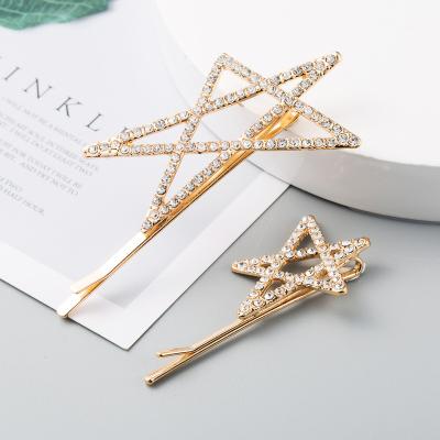 China Korean Crystal Luxury Hair Pins Hair Accessories Rhinestone Retro Hair Cloth Hair Clip Factory Custom Fashion Girls Clips For Women for sale