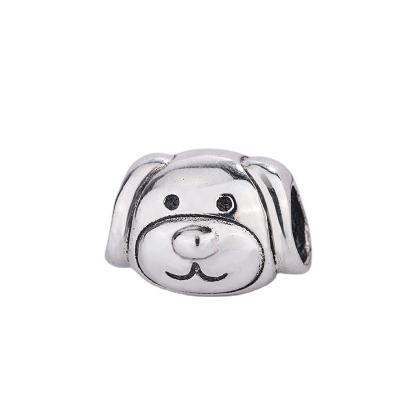 China Kawaii TRENDY Metal Beads Jewelry Animals Silver Dog Charm For Jewelry Making Bulk for sale