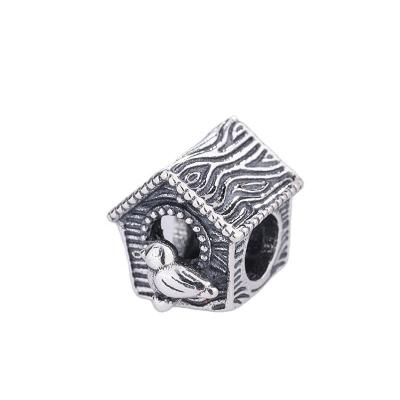 China Cute personalized jewelry 9925 sterling silver jewelry anime bird house charms for bracelet diy for sale