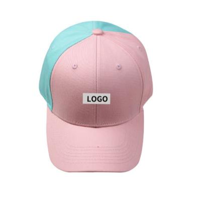 China breathable & Waterproof Gorras Two Color Spliced ​​Luxury Baseball Logo Colorful Baseball Cap Custom Made Sports Hats for sale