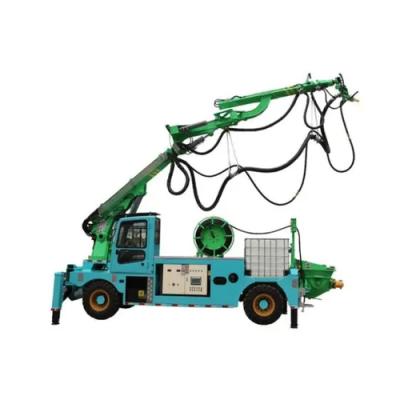 China Concrete Wet Shotcrete Trolley Support Anchor Spray Machine Dry Mix Construction Spray Construction Works 6.8*2*2.5m 12m3/min for sale