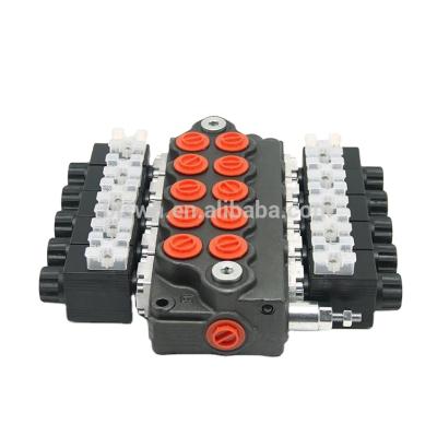 China Cast iron SD5 5spool hydraulic directional monoblock remote control solenoid valve for crane for sale