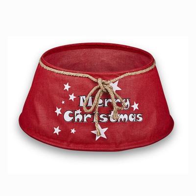 China / 2021 Christmas Tree Collar Tree Skirt Ring For Christmas Tree Base With Printing for sale