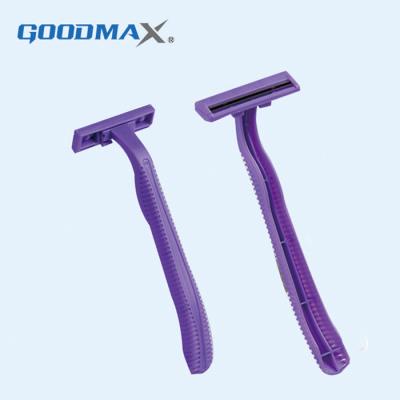 China New Design Logo Custom Biodegradable Disposable Medical Twin Blade Razor for sale