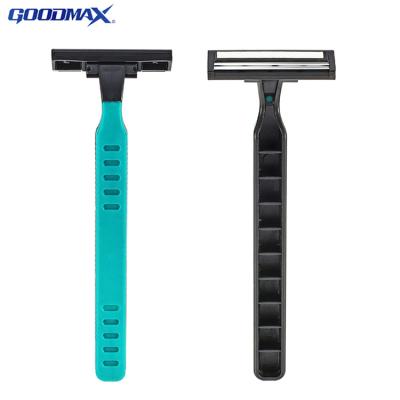 China Twin Blade Professional Manufacturer Razor Blade Shaving Portable Men's Shaving Razor for sale