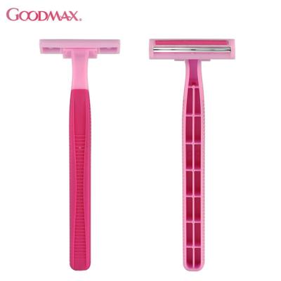 China New Top Sale Pink Double Edge Facial Disposable Razor Twin Blade Type For Women for sale