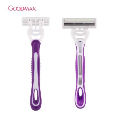 China Wholesale professional manufacture triple blade disposable razor, female razor brands, plastic straight razor for sale