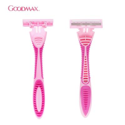 China Hot Selling Triple Blade GOODMAX China Female Safety Razor,Female Razor Brands,Female Razor for sale