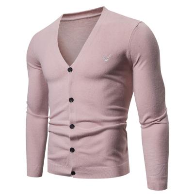 China Four Seasons Regular V-Neck Mens British Knitting Sweater Men's Cardigan Sweater for sale