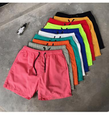 China Wholesale Men's Trunk Factory Price Summer Beach Wear Cheap Solid Color QUICK DRY Men's Swim Shorts for sale