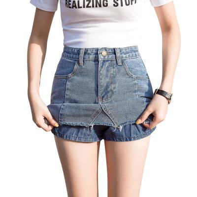 China 2020 New Women's High Waisted Breathable And Summer Women's Tassel Denim Skirt Women's A Line Soft Skirt for sale