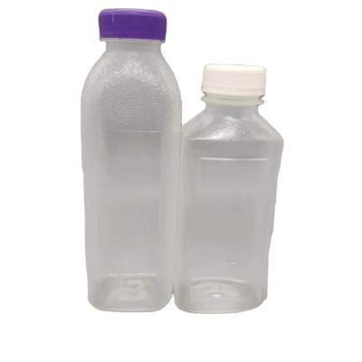 China Household Products 400ml Plastic Frosted Fruit Juice Beverage Bottle Bottle Soybean Milk Bottle for sale