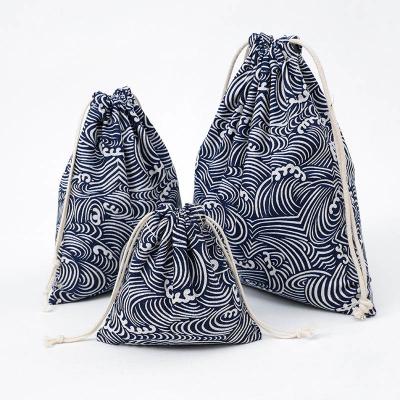 China Sandro Fashion Gift Cotton Drawstring Makeup UK Cosmet Bag Custom Christmas Logo for sale