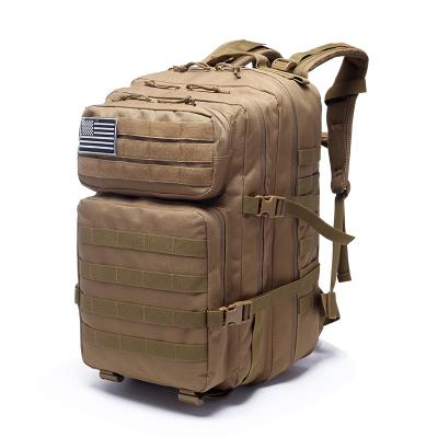 China Custom In-stock 45L Waterproof Multiple Color Logo Oem Nylon Men Sports Waterproof 3P Military Tactical Backpack for sale